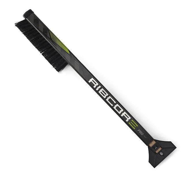 Hockey stick snow brush