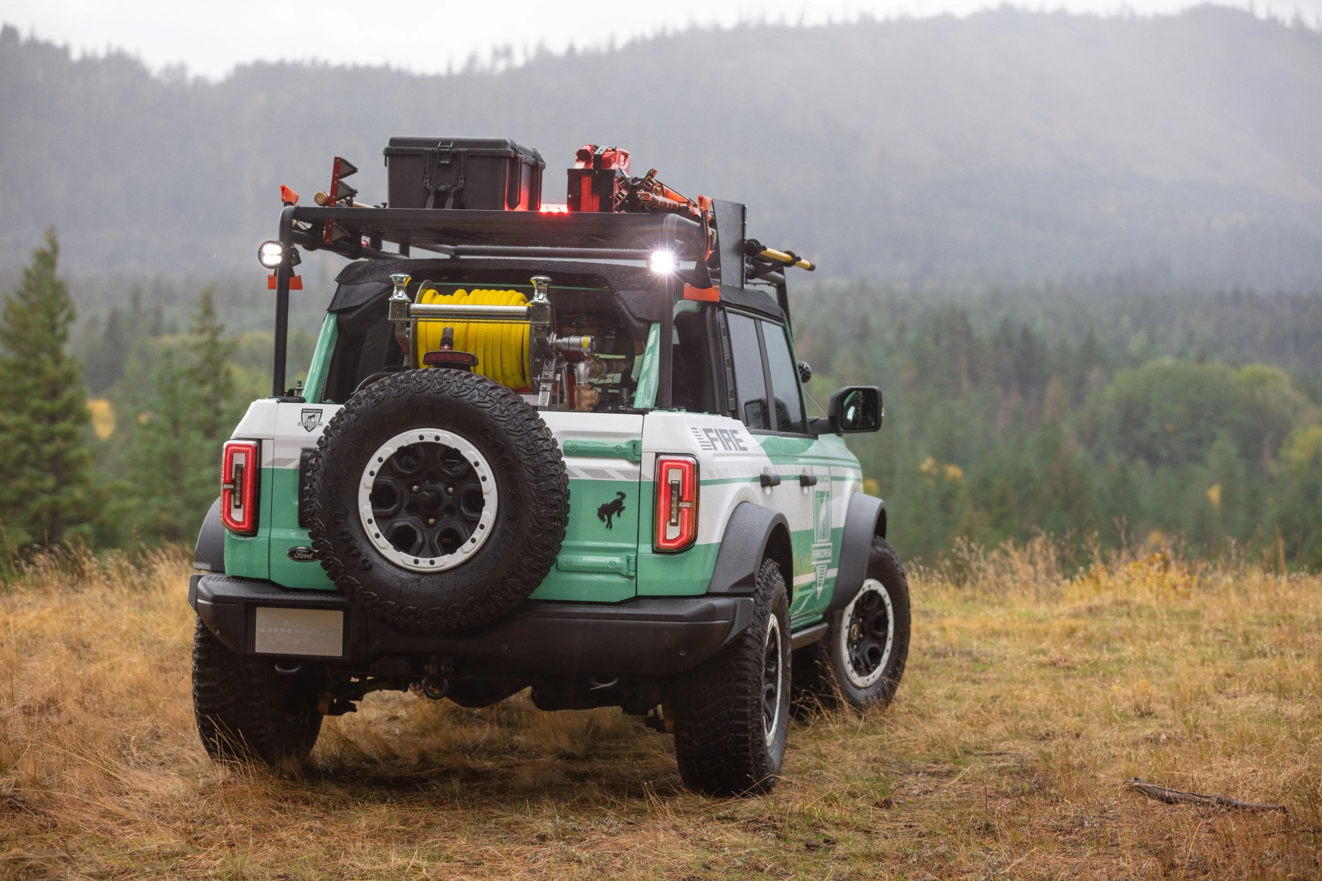 ford bronco&reg; brand and filson, the rugged outdoor outfitter, join forces to celebrate wildland firefighters and support the national forest foundation, unveiling the bronco  filson wildland fire rig concept and limited edition outdoor gear to help fund reforestation and forest preservation