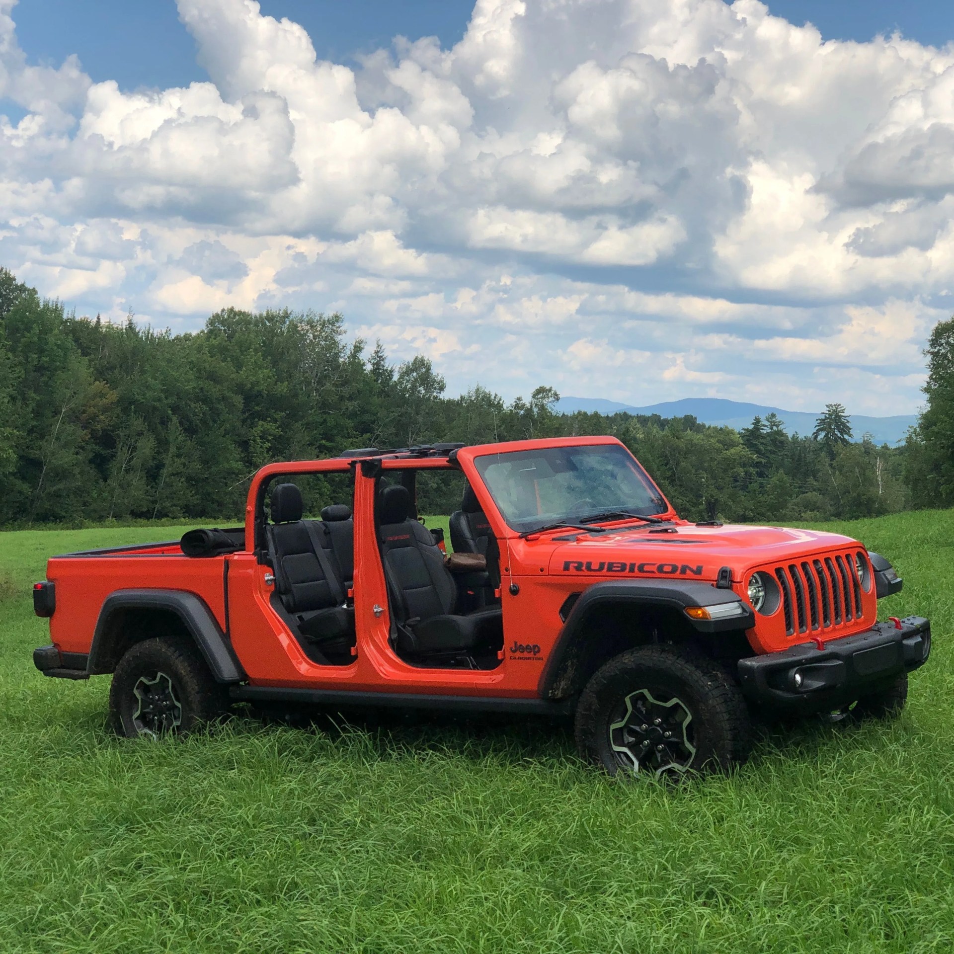 jeep gladiator rubicon orange doors off
