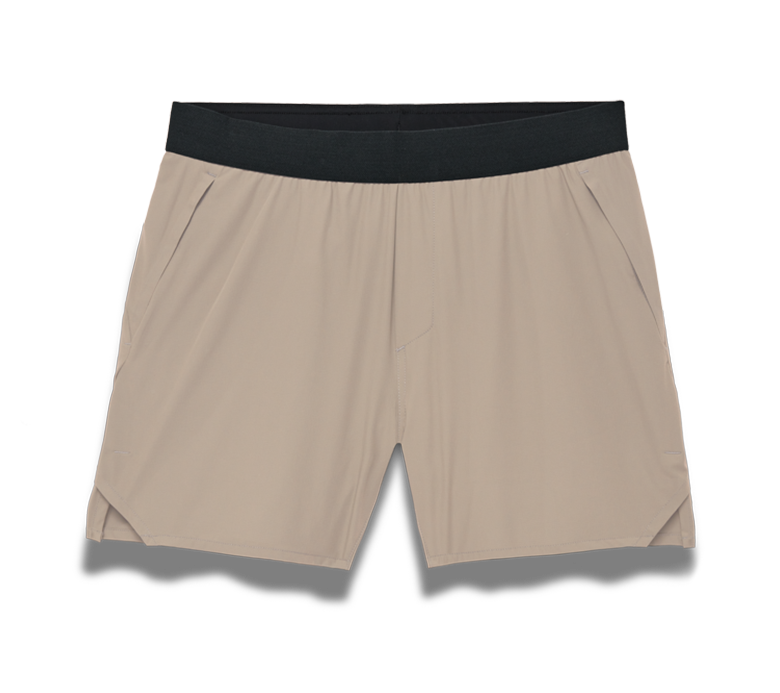 tan gym shorts