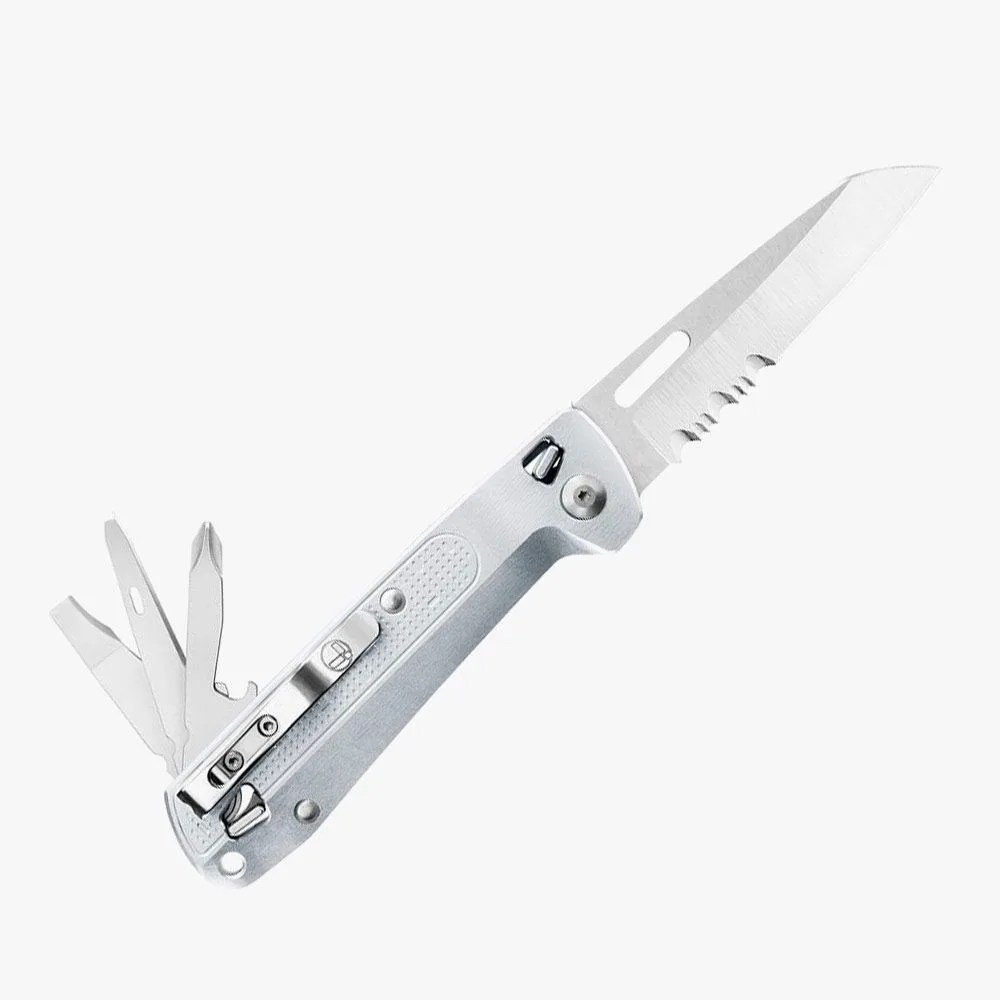 a leatherman knife with extra tools