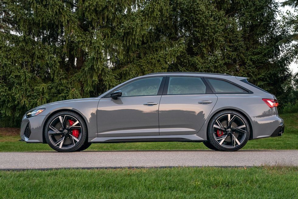 audi rs 6 avant nardo gray side