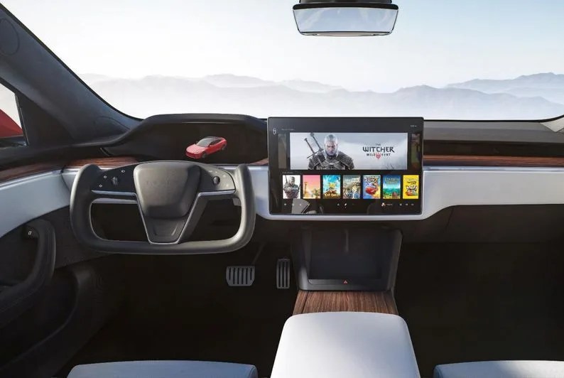 tesla model s interior