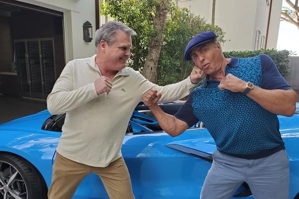 sylverster stallone buying a corvette