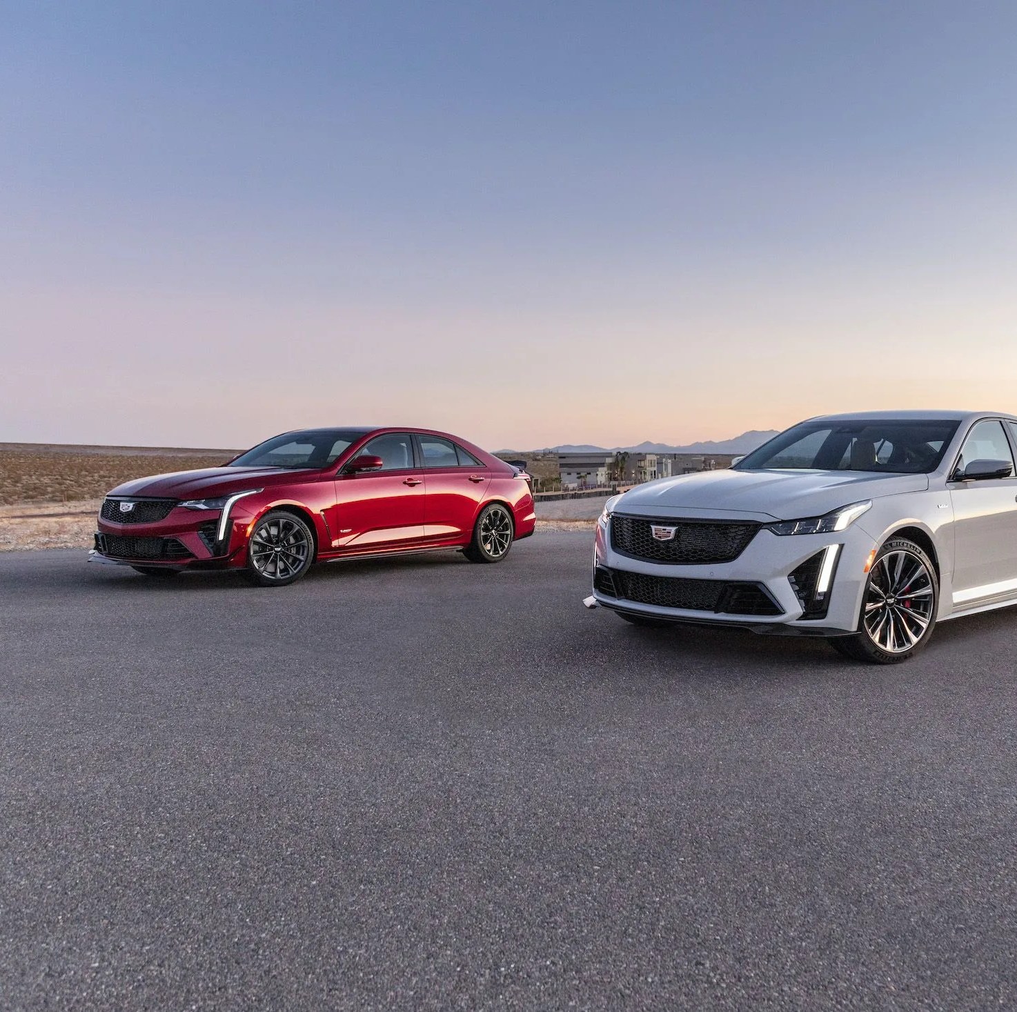 during the 2021 rolex 24 at daytona, cadillac shared a sneak peek of the 2022 ct4 v blackwing left and ct5 v blackwing right