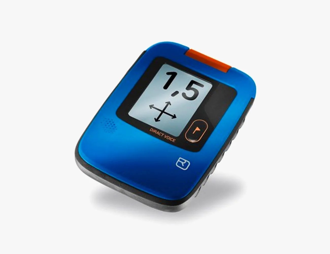 a blue avalanche beacon