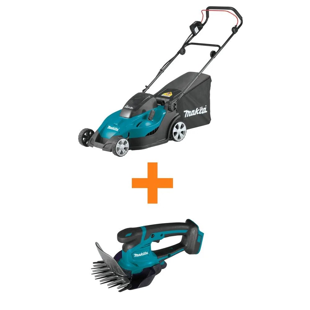 18v x2 36v lxt lithiumion cordless 17 in walk behind lawn mower, tool only with bonus 18v lxt cordless grass shear