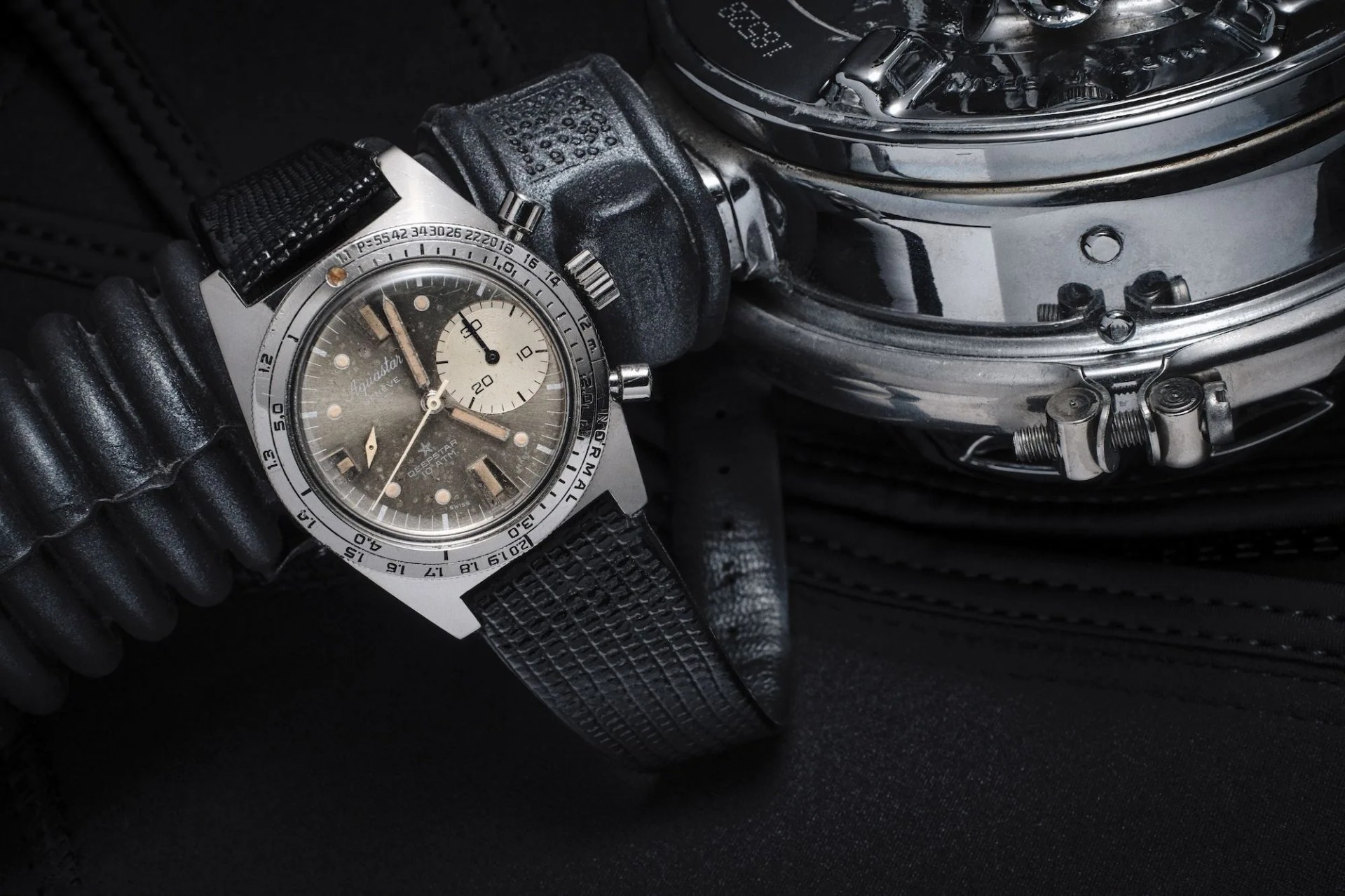 vintage aquastar deepstar chronograph