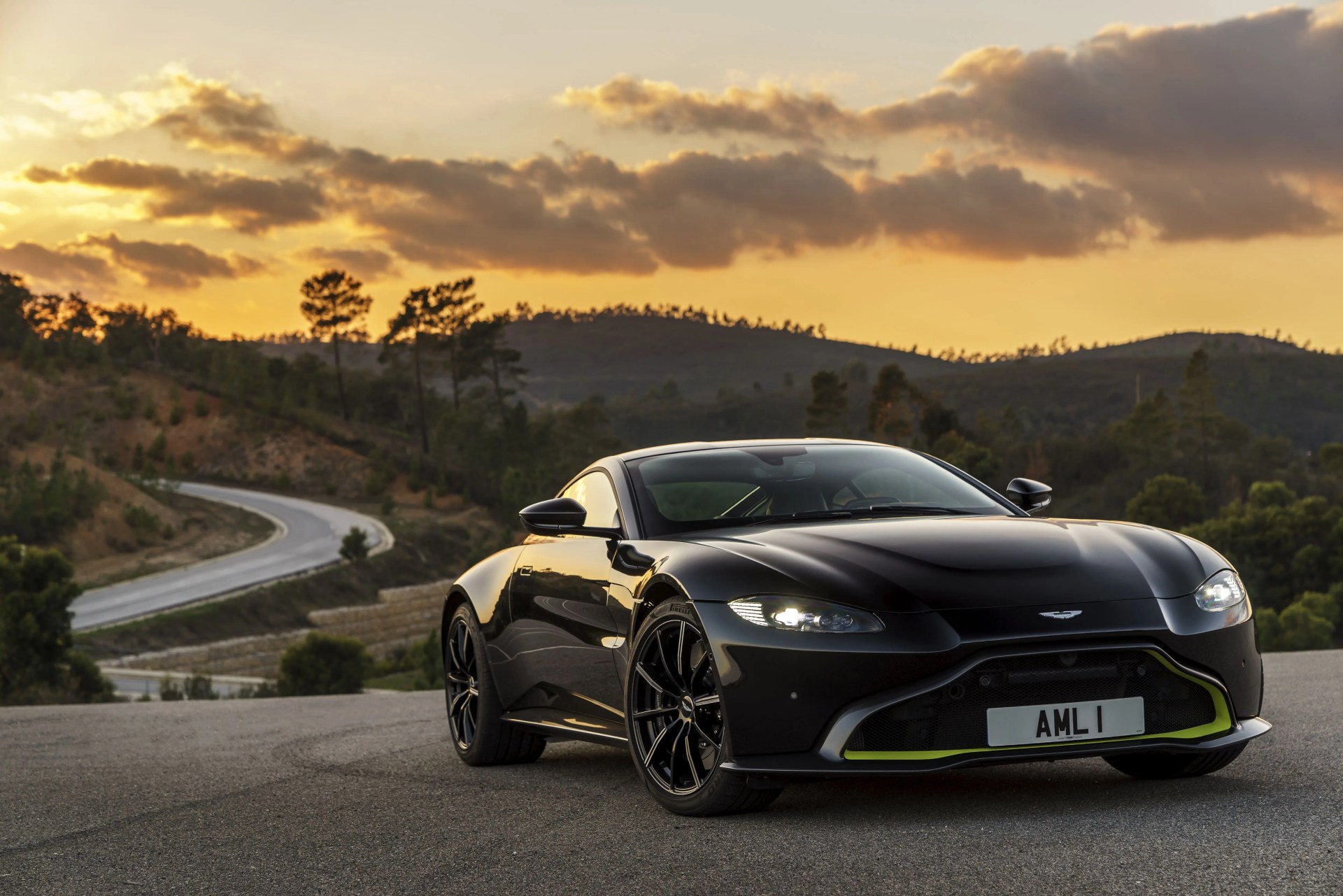 aston martin vantage black night