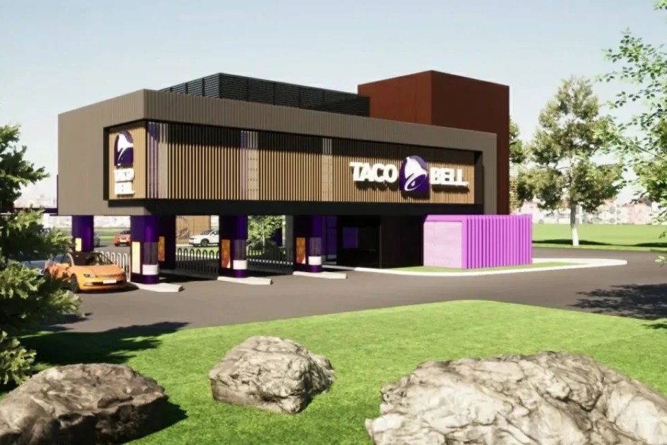 taco bell multiple lane drive through