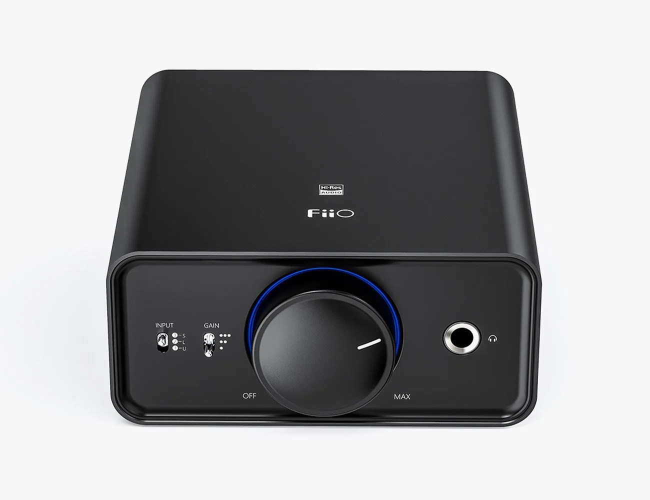 a black headphone amp