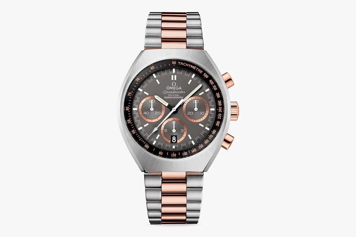 omega speedmaster mark ii two tone watch