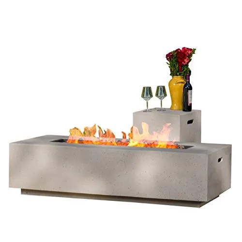 Christopher Knight Home Aidan Outdoor Rectangular Fire Table