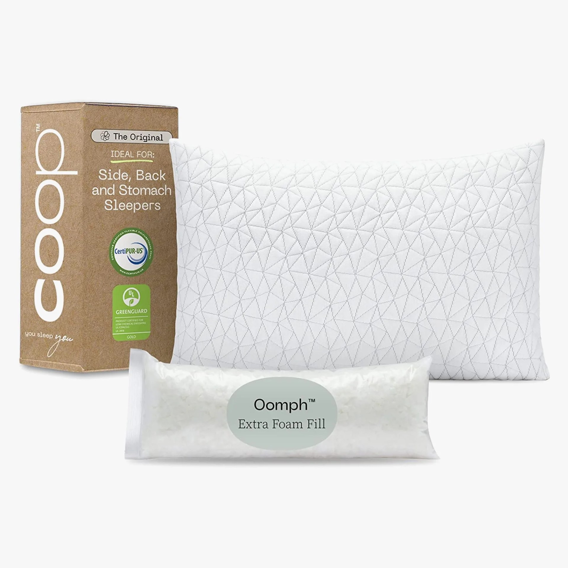Coop Sleep Goods Premium Adjustable Loft Pillow