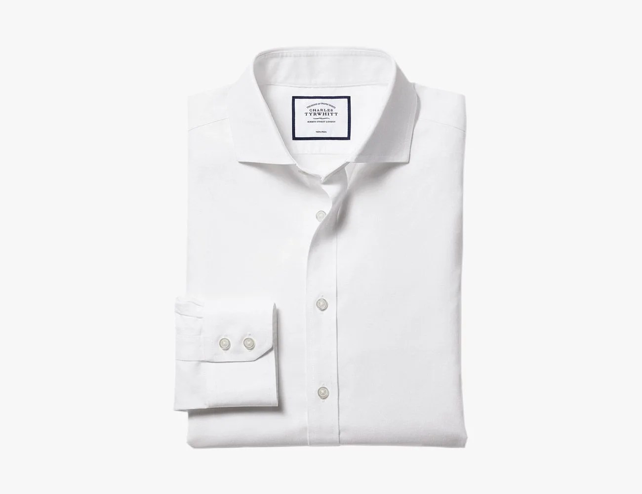 Spread Collar Non Iron Twill Shirt