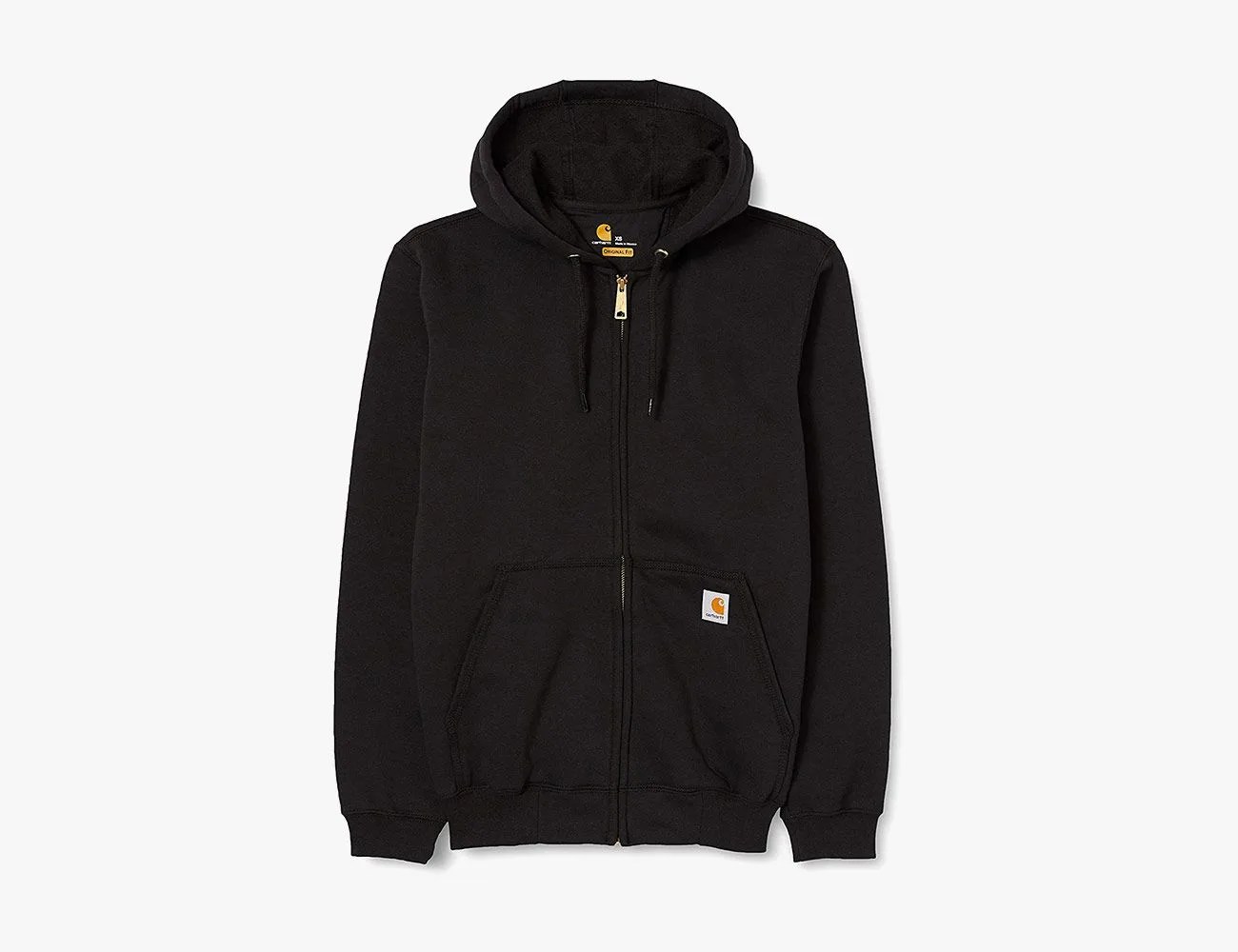 Midweight Hooded Zip Front Sweatshirt