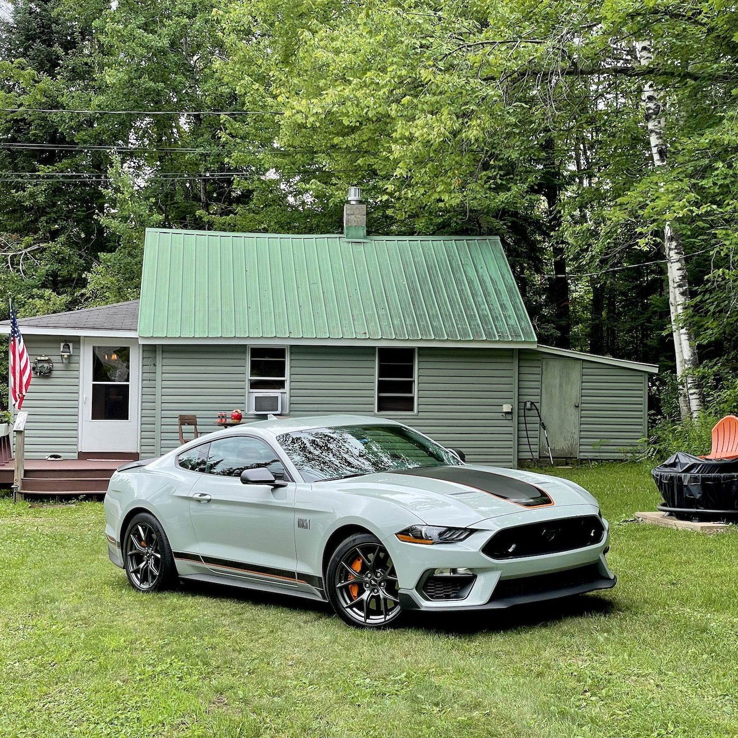 ford mustang mach 1 gray