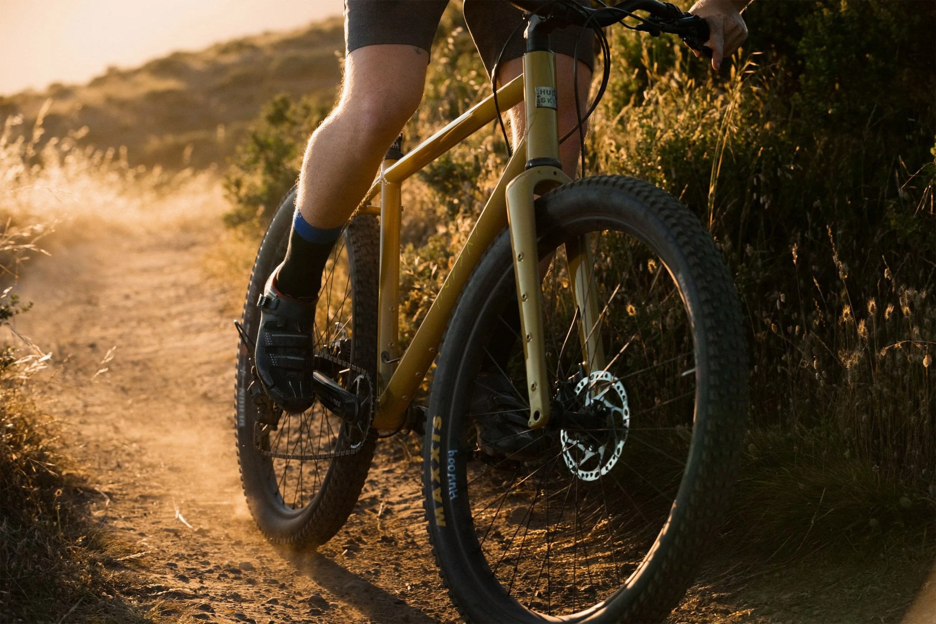man biking on doggler