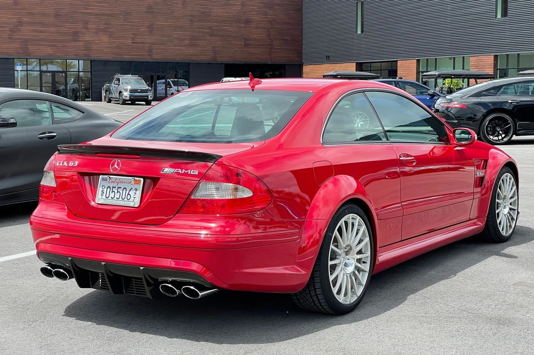 mercedes benz amg clk63 black series clk red