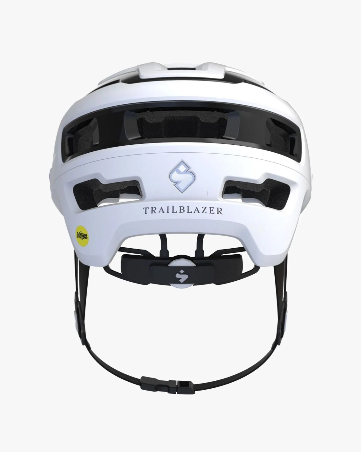 white sweet protection helmet back