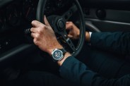 man wearing rec watch driving