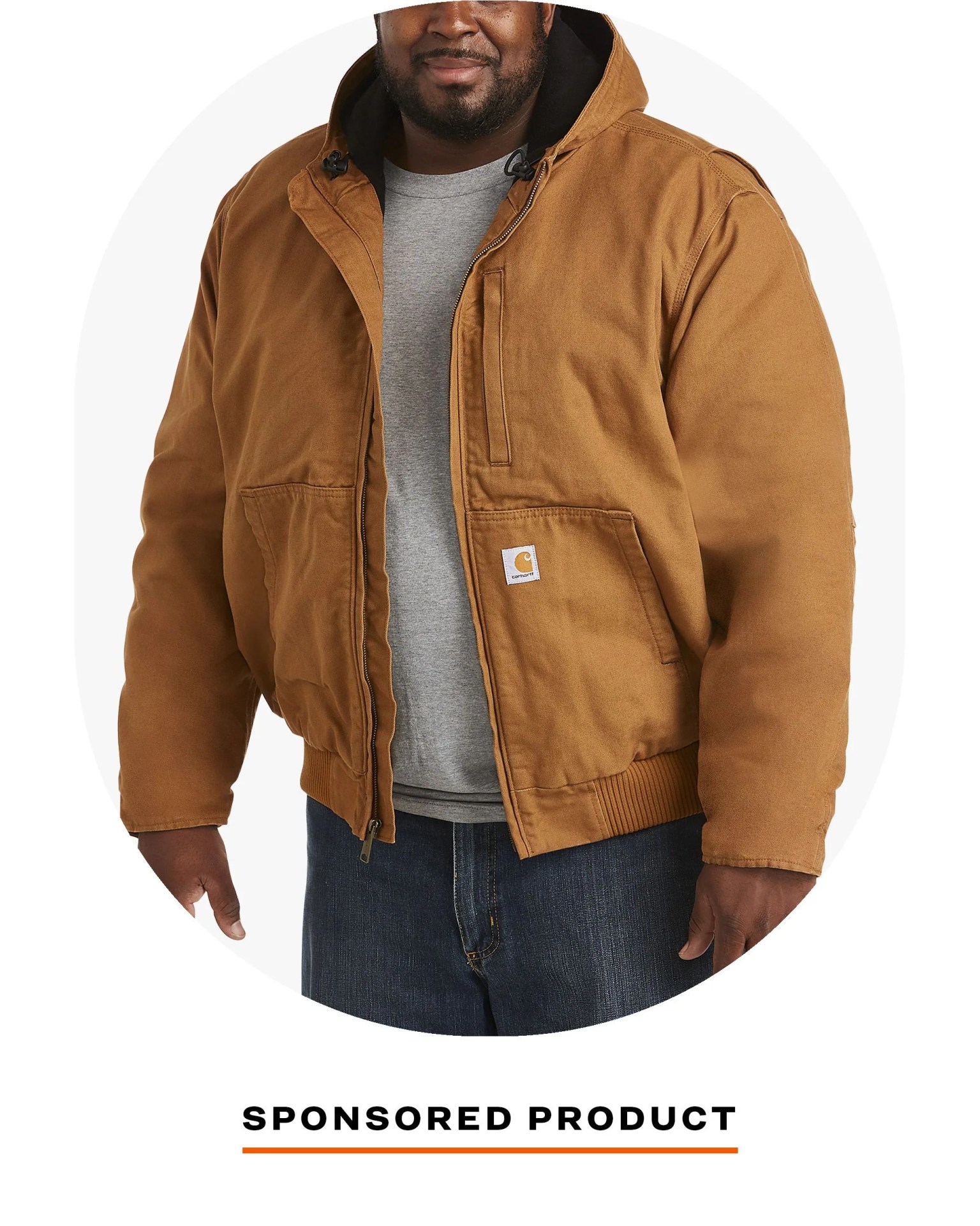 man wearing carhartt jacket