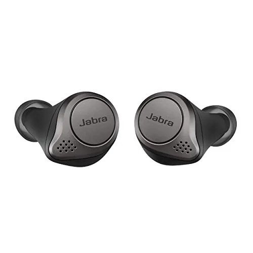 Jabra Elite 75t Earbuds &ndash; True Wireless Earbuds with Charging Case, Titanium Black &ndash; Active Noise Cancelling Bluetooth Earbuds with a Comfortable, Secure Fit, Long Battery Life, Great Sound