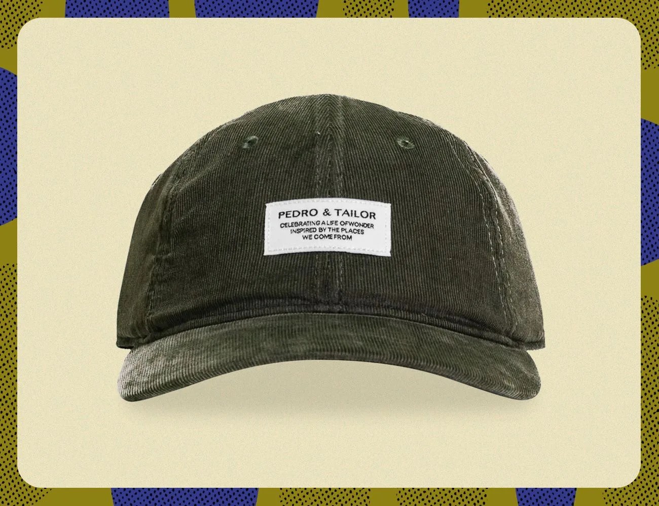 corded velveteen hat