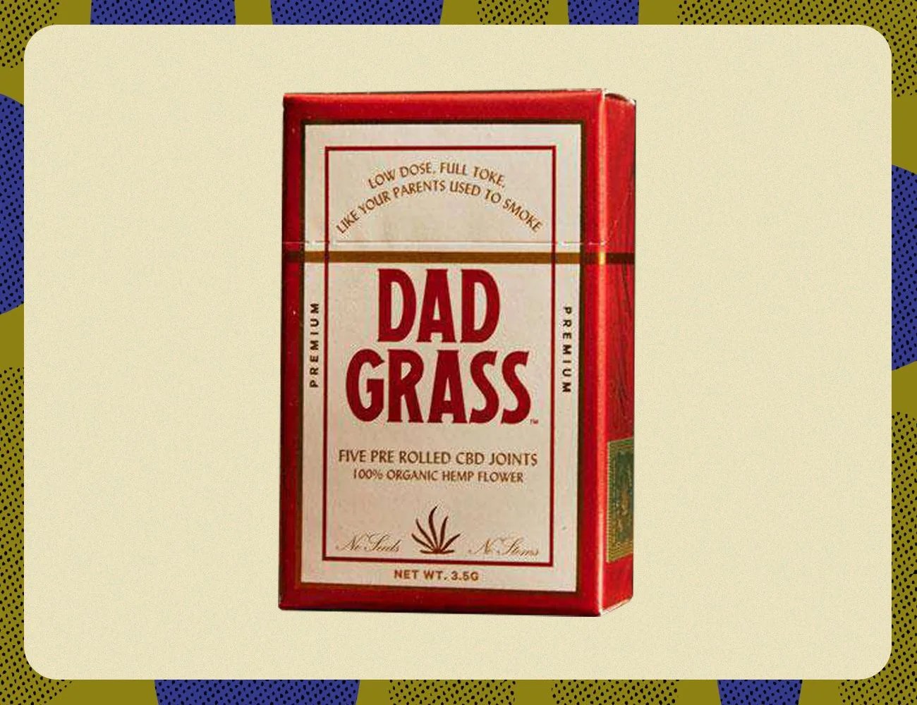 dad grass hemp cbd pre roll joints 5 pack