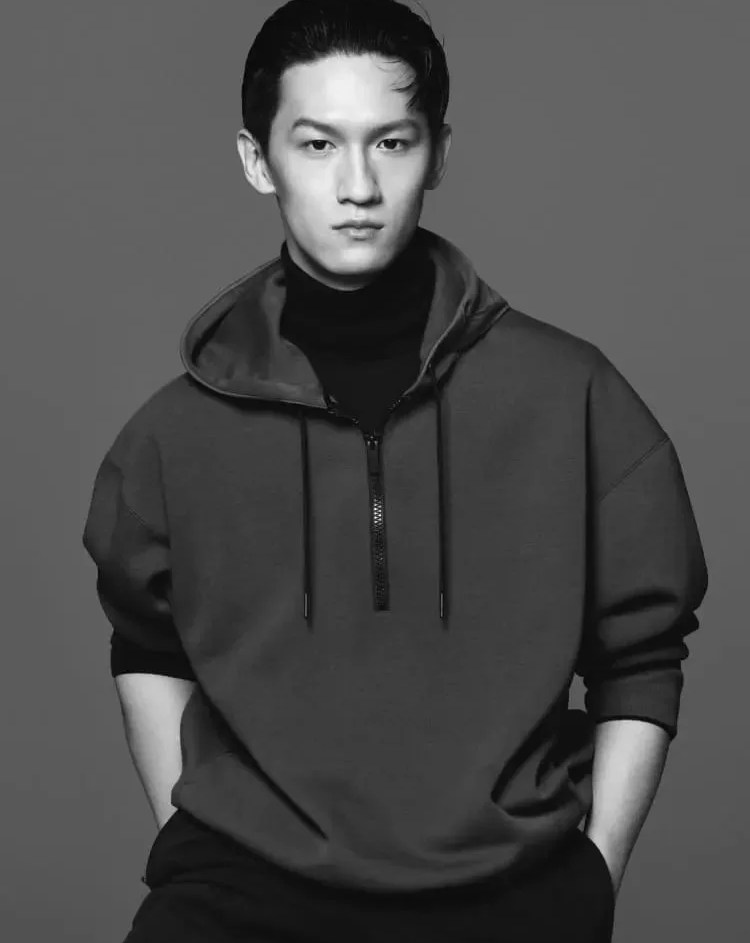 man wearing uniqlo clothing