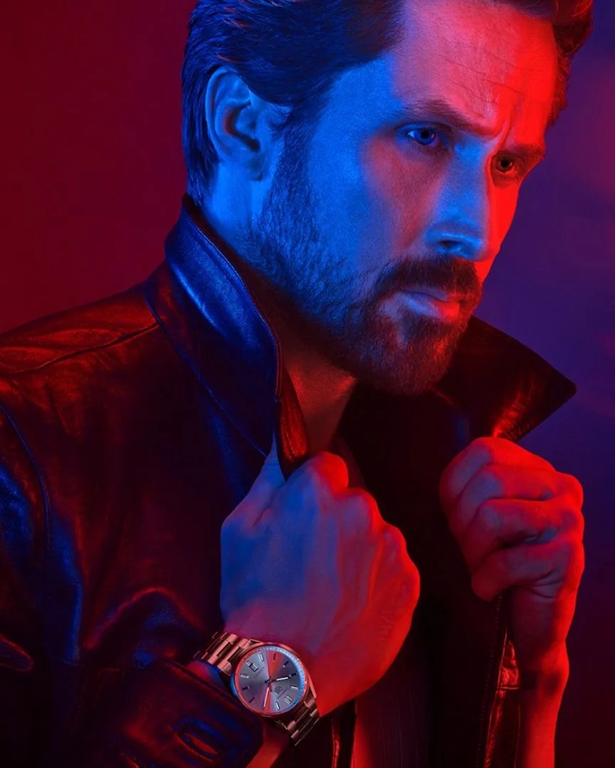 ryan gosling wearing tag heuer watch