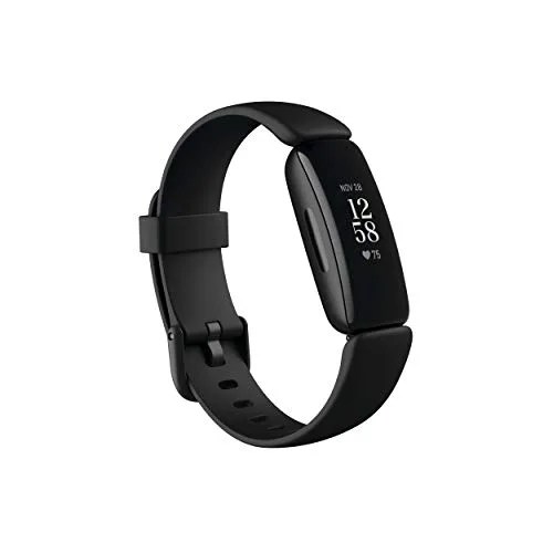 Fitbit Inspire 2 Health & Fitness Tracker with a Free Fitbit Premium Trial, Heart Rate, Black, One Size (S & L Bands Included)