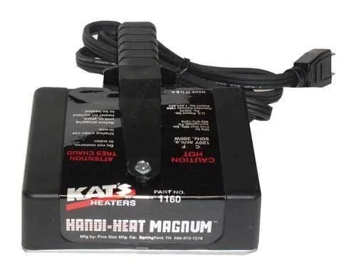 All States Ag Parts Parts A.S.A.P. Kat's Handi-Heat Magnum Magnetic Heater 3" x 5" 300 Watt 120V