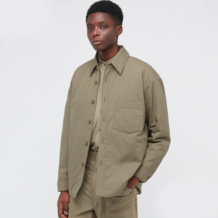 uniqlo u padded shirt jacket