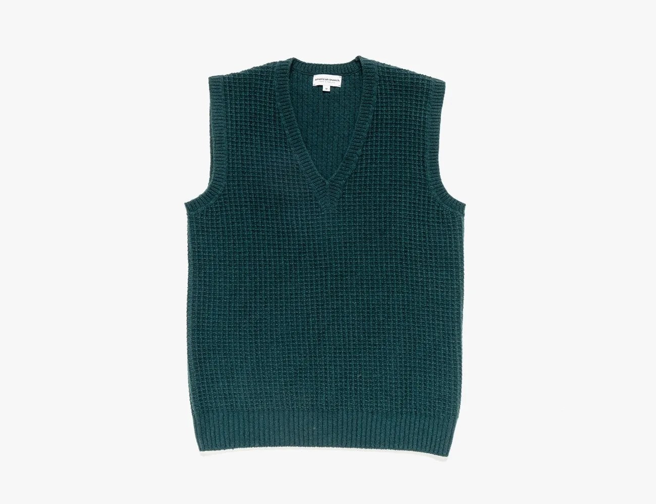 Waffle Knit Sweater Vest