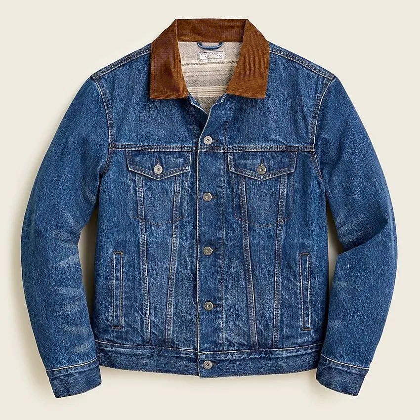 Wallace & Barnes blanket-lined denim jacket