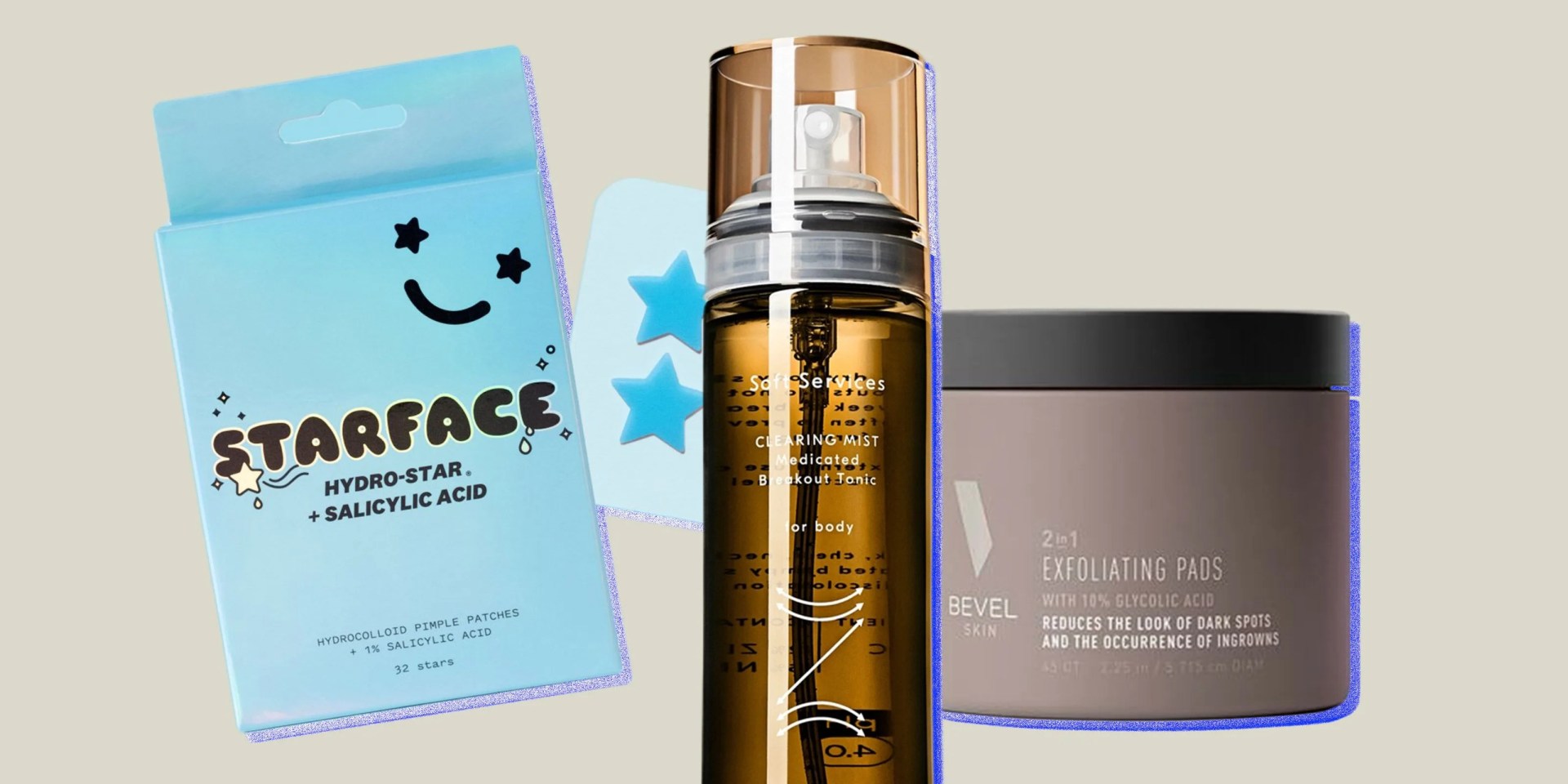 beauty products treating acne