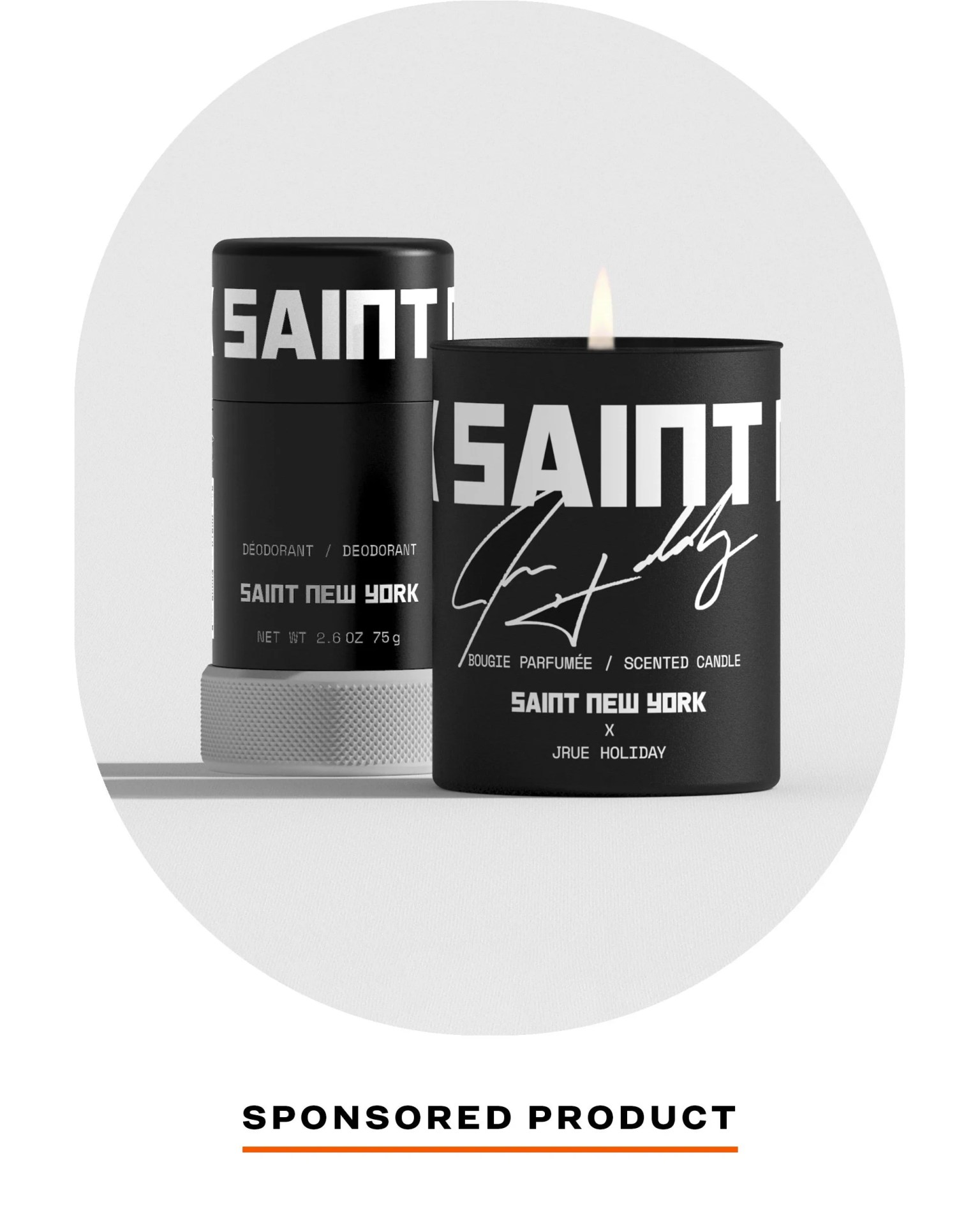 saint new york candle and deodorant