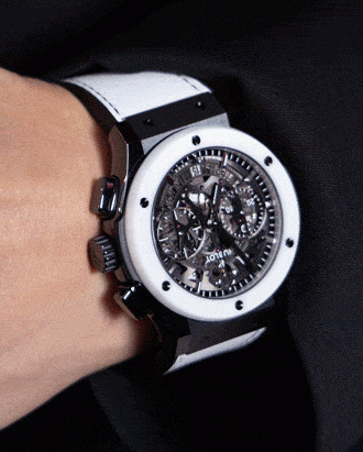 hublot watch worn on wrist