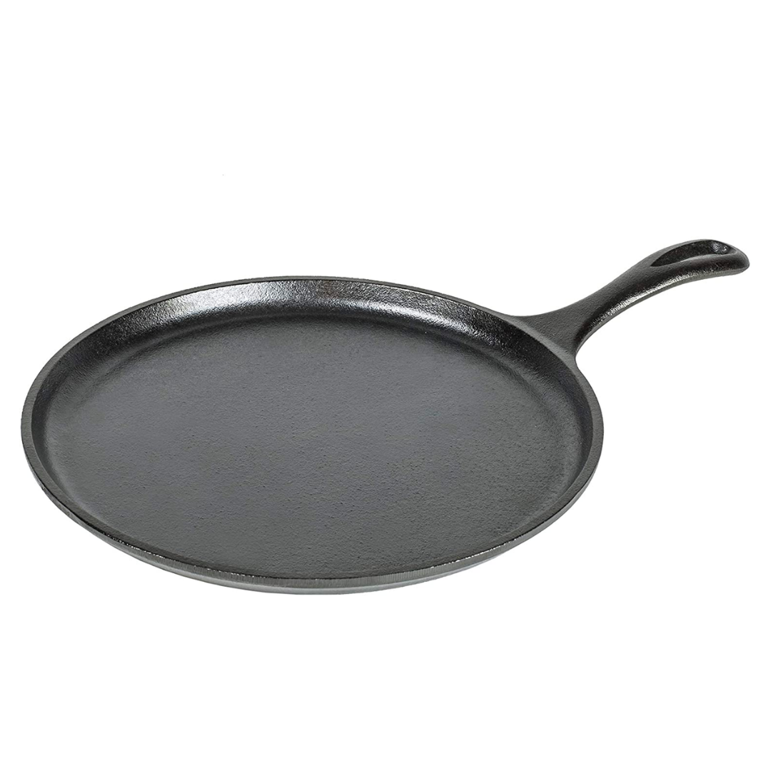 Lodge Cast Iron Griddle, Round, 10.5 Inch