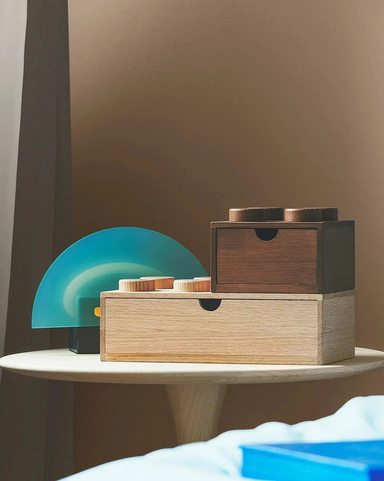 lego wooden desk draw 8