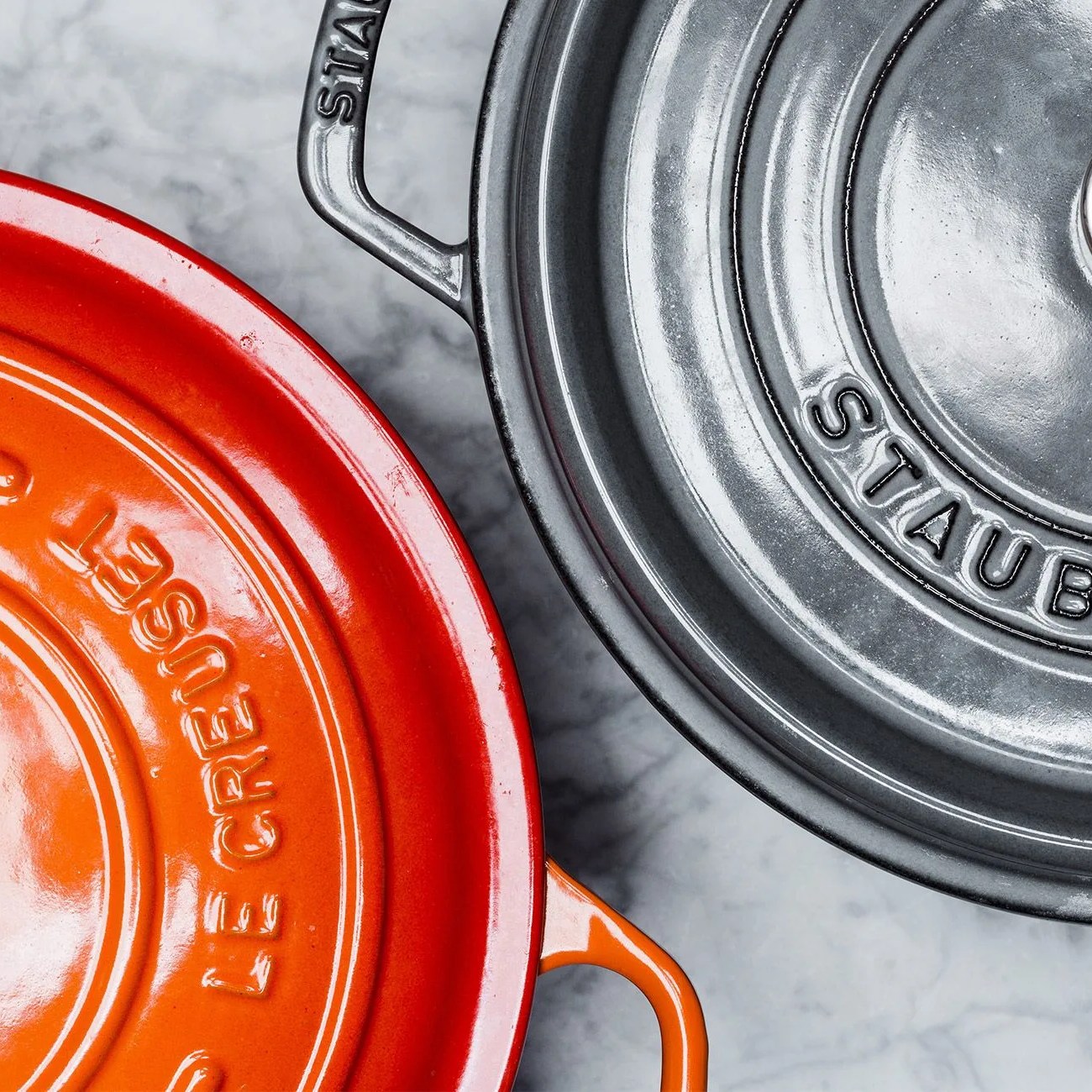 le creuset vs staub dutch ovens