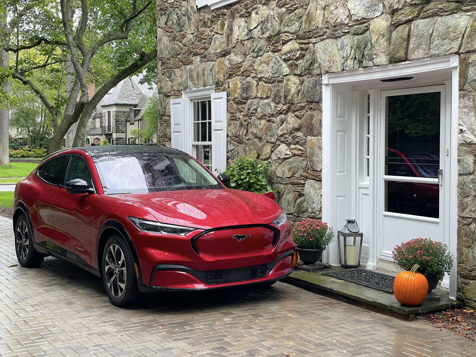 ford mustang mach e red premium pumpkin