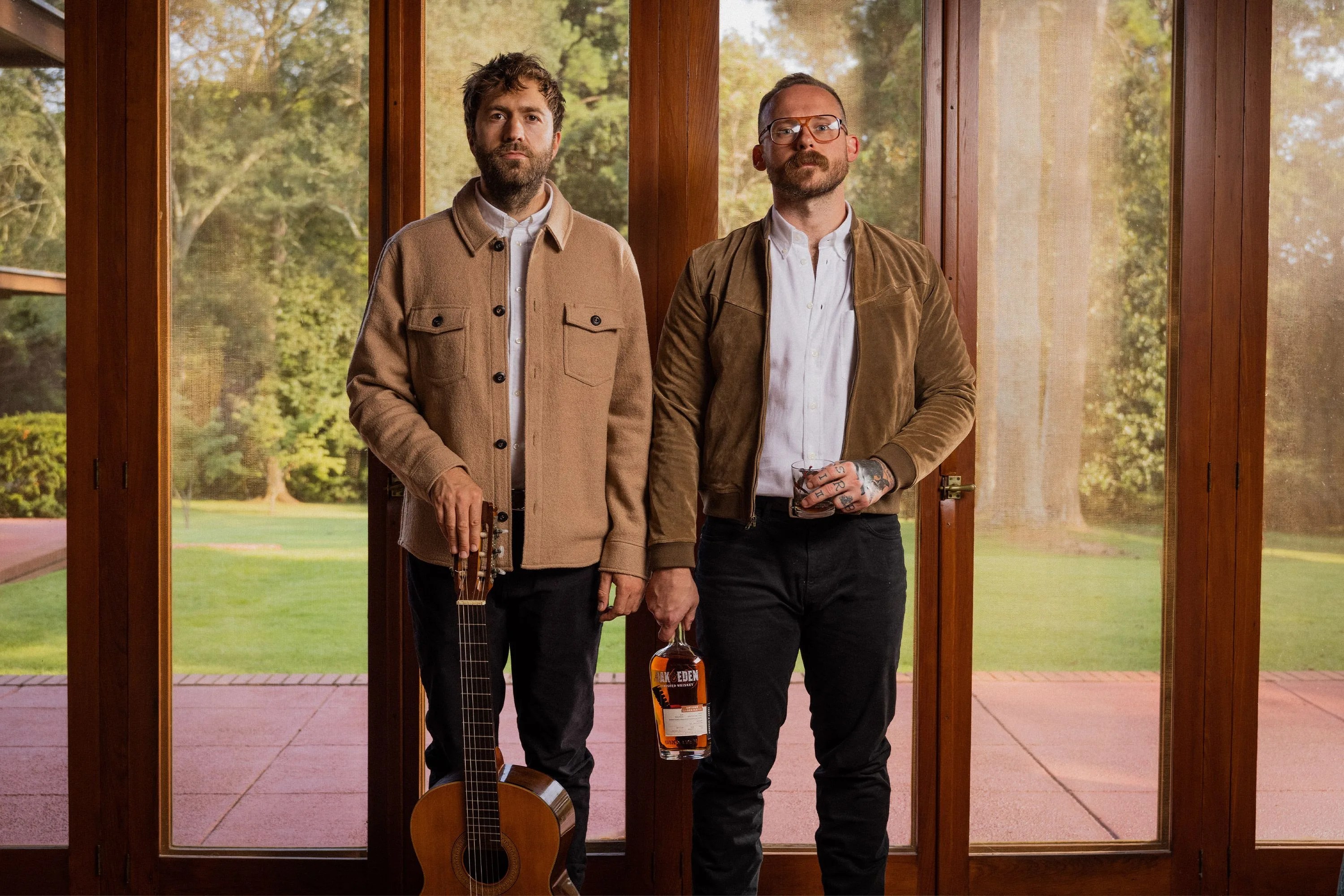 two musicians with oak and eden