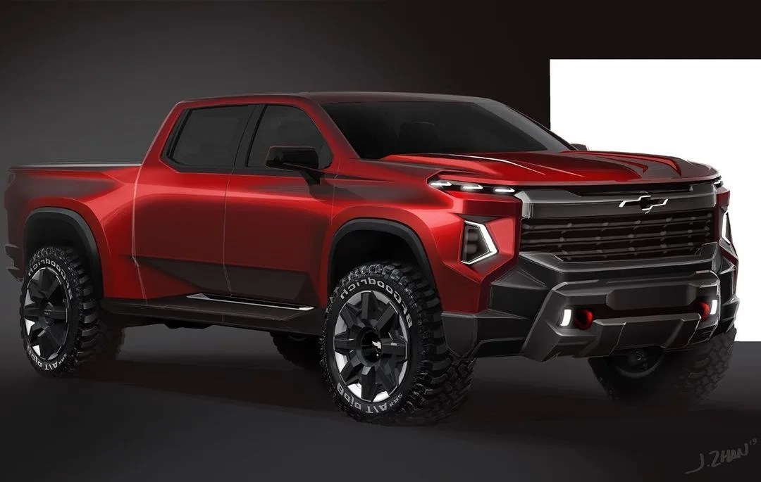 chevy truck design sketch
