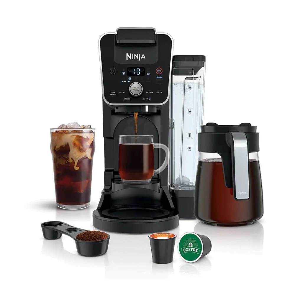 Ninja&reg; DualBrew Coffee Maker, Compatible with K-Cup Pods, and 12-Cup Drip Coffee Maker