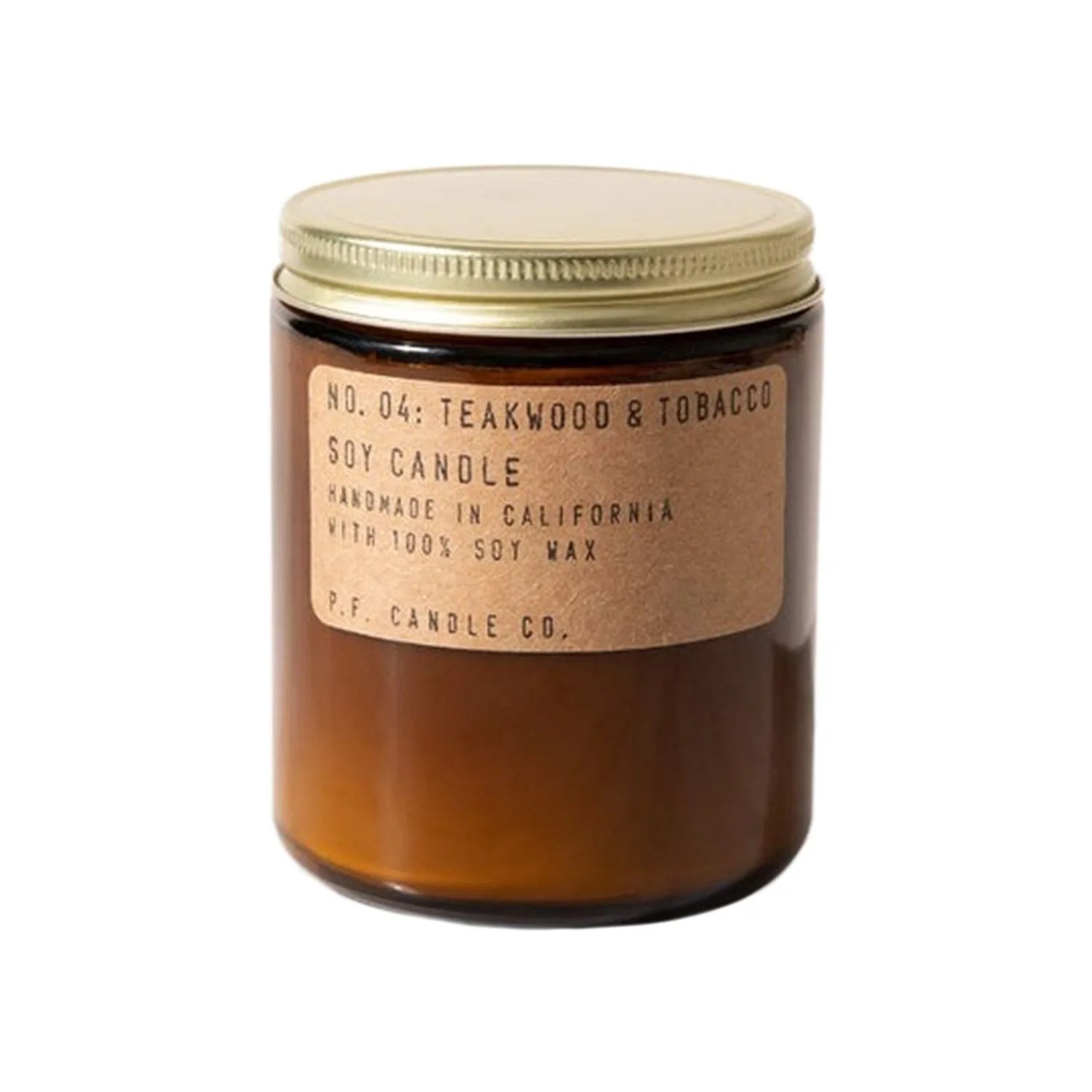 pf candle co teakwood and tobacco candle