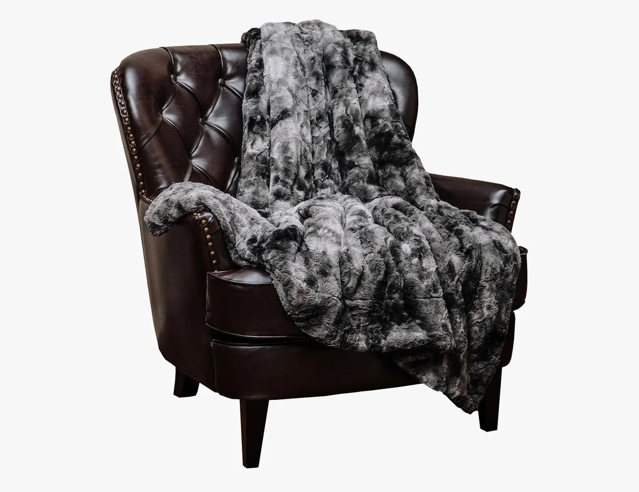 Chanasya Super Soft Fuzzy Faux Fur Throw Blanket
