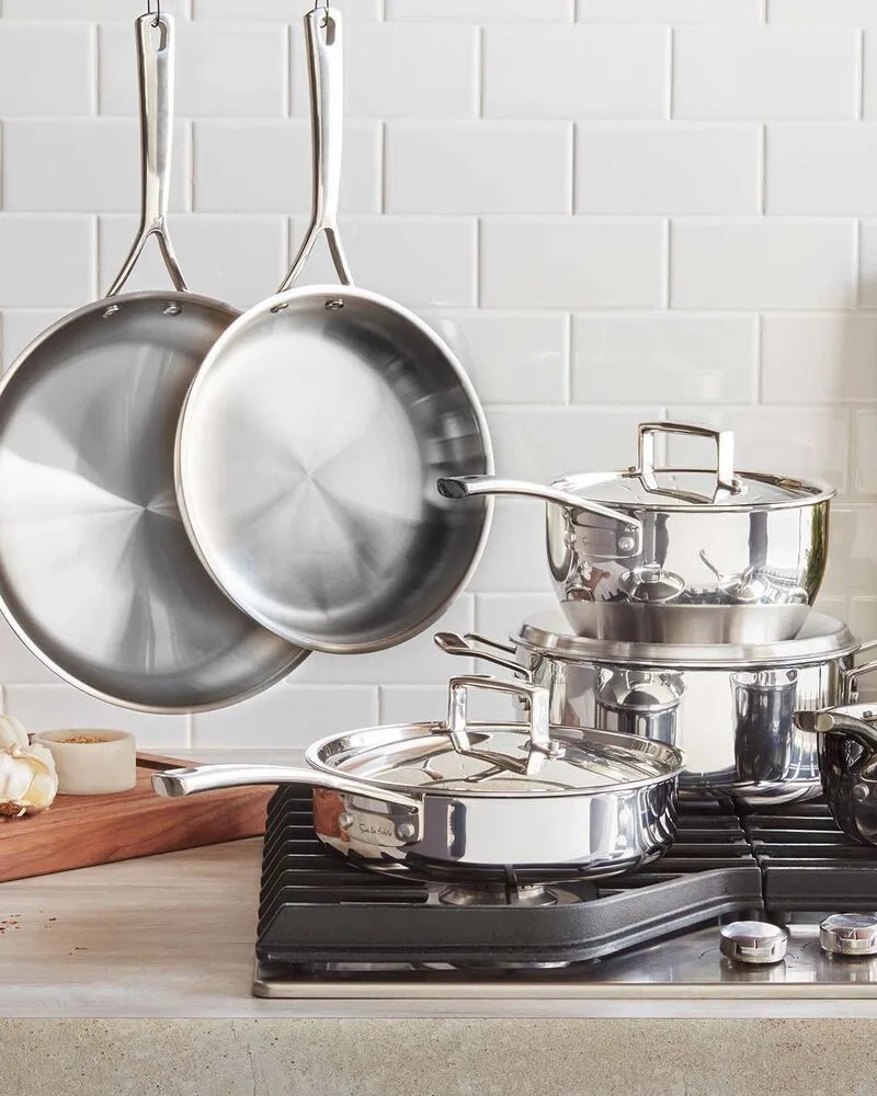 sur la table classic 5 ply stainless steel 10 piece cookware set