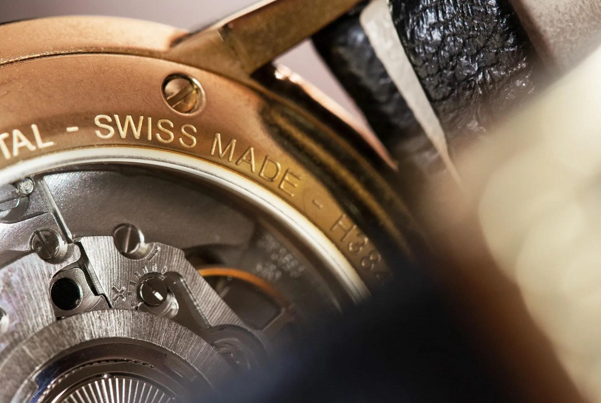 swiss made watch macro